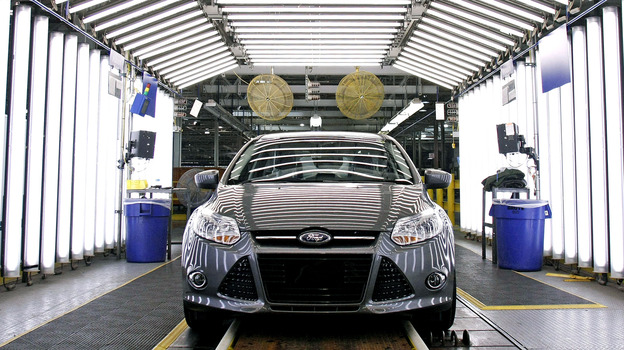 A Ford Focus on the assembly line in Wayne, Mich. "We have a lot going for us; we've got our problems, but others have problems that are as bad or worse," says Nariman Behravesh, chief economist at IHS Global Insight. A Ford Focus on the assembly line in Wayne, Mich. "We have a lot going for us; we've got our problems, but others have problems that are as bad or worse," says Nariman Behravesh, chief economist at IHS Global Insight.