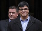 Former CIA officer John Kiriakou (right), accompanied by his attorney, John Hundley, leaving federal court in Alexandria, Va., last January. Former CIA officer John Kiriakou (right), accompanied by his attorney, John Hundley, leaving federal court in Alexandria, Va., last January.