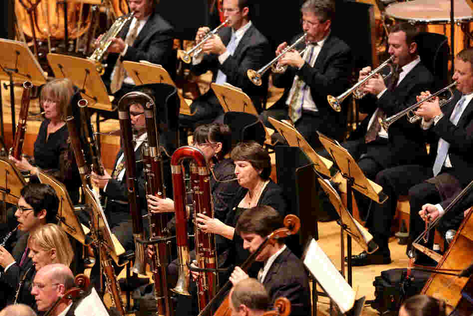 The winds and brass of the Los Angeles Philharmonic play Stravinsky's strange and exciting colors.