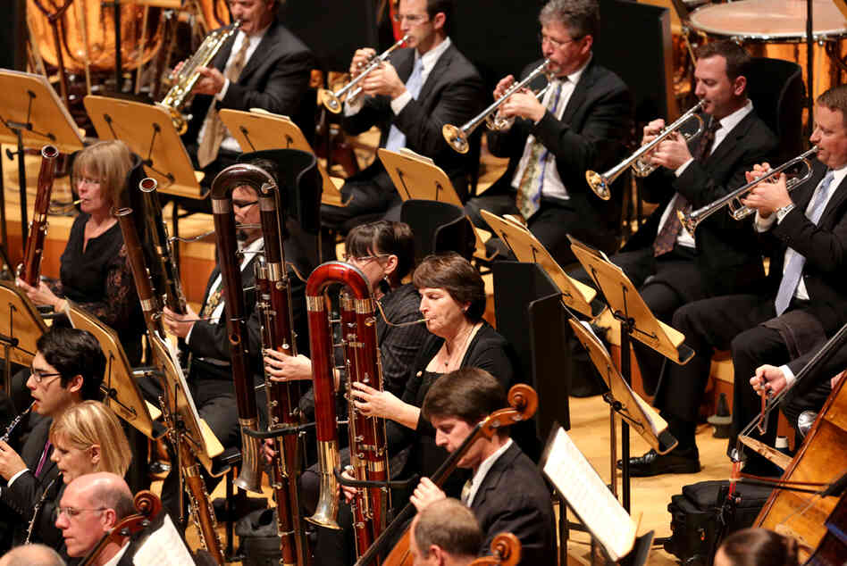 The winds and brass of the Los Angeles Philharmonic play Stravinsky's strange and exciting colors.
