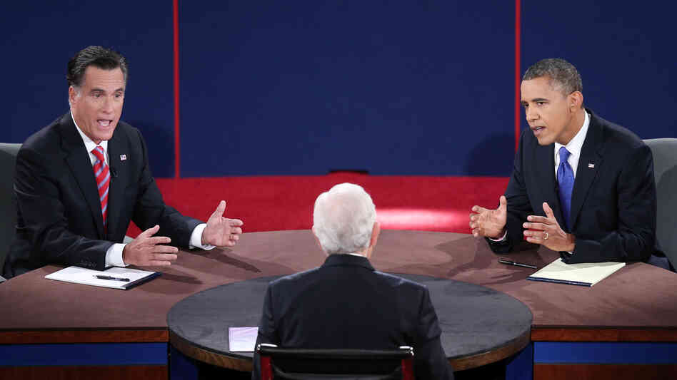 Mitt Romney and President Obama debate Monday in Boca Raton, Fla., with moderator Bob Schieffer.