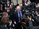 BBC Director General George Entwistle leaves Portcullis House in Parliament after giving evidence to a select committee on Tuesday. BBC Director General George Entwistle leaves Portcullis House in Parliament after giving evidence to a select committee on Tuesday.