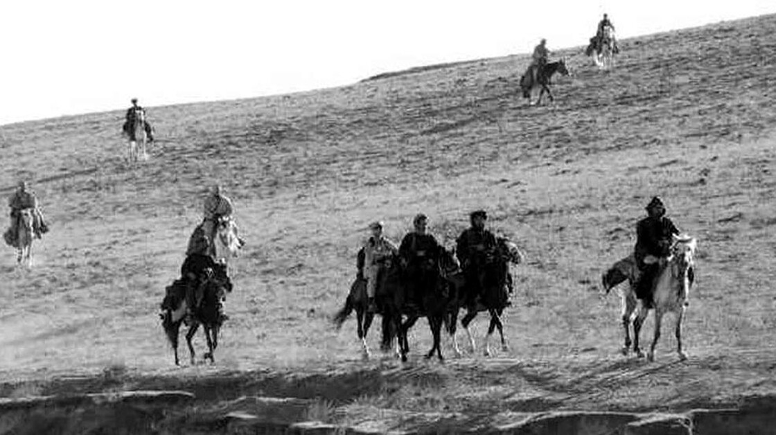 U.S. Army Special Forces ride horseback as they work with members of the Northern Alliance in Afghanistan in 2001.