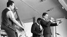 Bassist Charles Mingus leads a band at the 1964 Monterey Jazz Festival, including Lonnie Hillyer (trumpet) and Charles McPherson (alto sax, obscured). Bassist Charles Mingus leads a band at the 1964 Monterey Jazz Festival, including Lonnie Hillyer (trumpet) and Charles McPherson (alto sax, obscured).