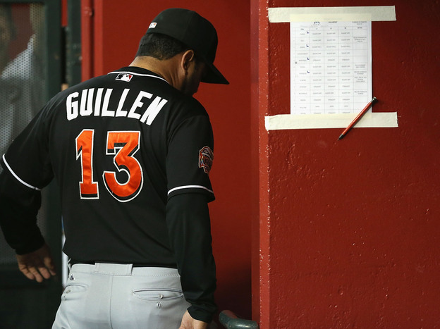 He's headed elsewhere: Now-former Marlins manager Ozzie Guillen.