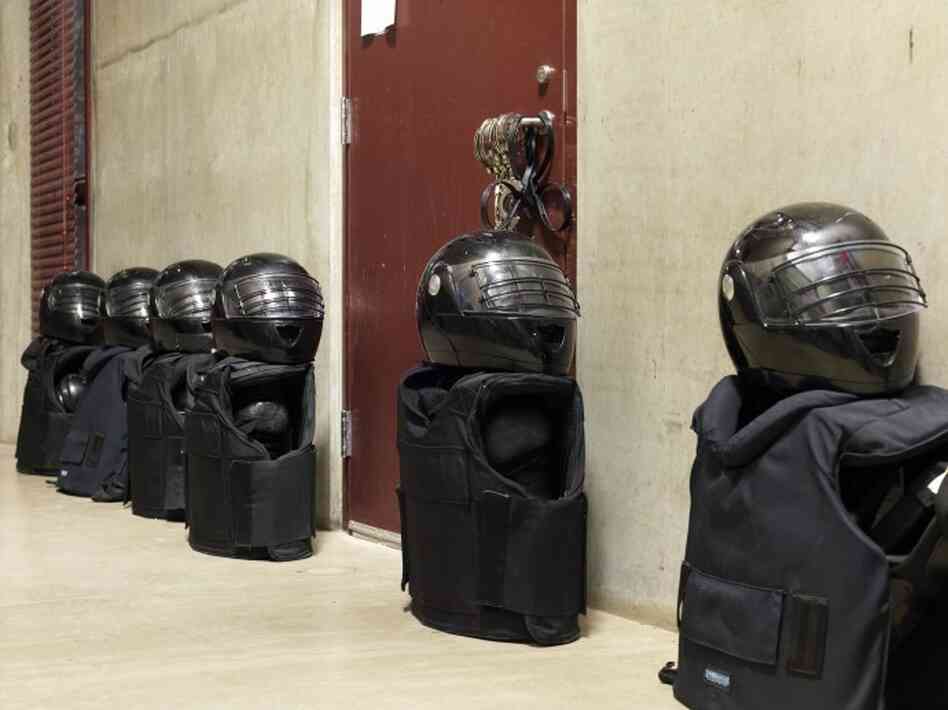 "Working under military censorship, this series explores the spaces and objects of power and control at Guantanamo," writes Edmund Clark. Camp Six, Emergency Response Force Equipment, 2009, Guantanamo Bay Detention Facility, Cuba "Working under military censorship, this series explores the spaces and objects of power and control at Guantanamo," writes Edmund Clark. Camp Six, Emergency Response Force Equipment, 2009, Guantanamo Bay Detention Facility, Cuba