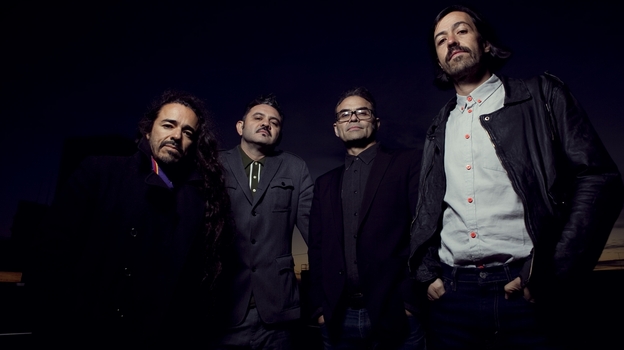 Cafe Tacvba members Ruben Albarran, Enrique "Quique" Rangel Arroyo, Jose Alfredo Rangel Arroyo and Emmanuel "Meme" del Real Diaz.