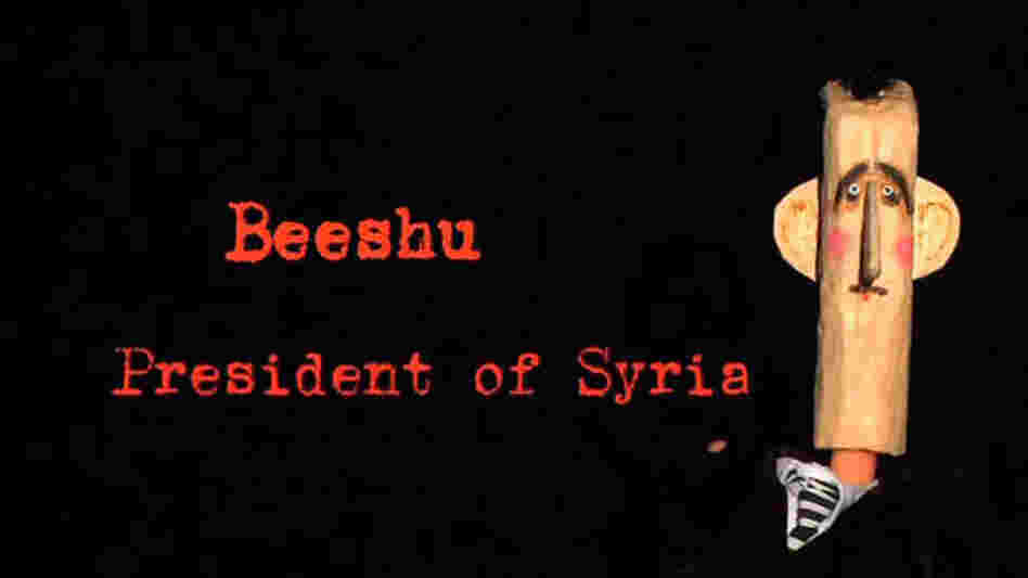 Syrians opposed to President Bashar Assad have been posting YouTube videos mocking him. The episodes are called Top Goon, and the Syrian president goes by the name Beeshu. The work is done anonymously because those behind it fear they could face retribution from the Syrian government. Syrians opposed to President Bashar Assad have been posting YouTube videos mocking him. The episodes are called Top Goon, and the Syrian president goes by the name Beeshu. The work is done anonymously because those behind it fear they could face retribution from the Syrian government.