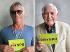 Paul Weller (l) and Monty Hall (r) at NPR West. Paul Weller (l) and Monty Hall (r) at NPR West.