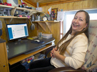 In much of America, the availability of online video is often frustrated by slow broadband speeds. In this 2011 photo, Valerie Houde waits for a dial-up Internet connection in East Burke, Vt. In much of America, the availability of online video is often frustrated by slow broadband speeds. In this 2011 photo, Valerie Houde waits for a dial-up Internet connection in East Burke, Vt.