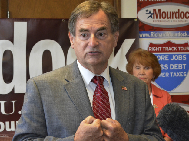 Richard Mourdock, Republican candidate for Senate in Indiana.