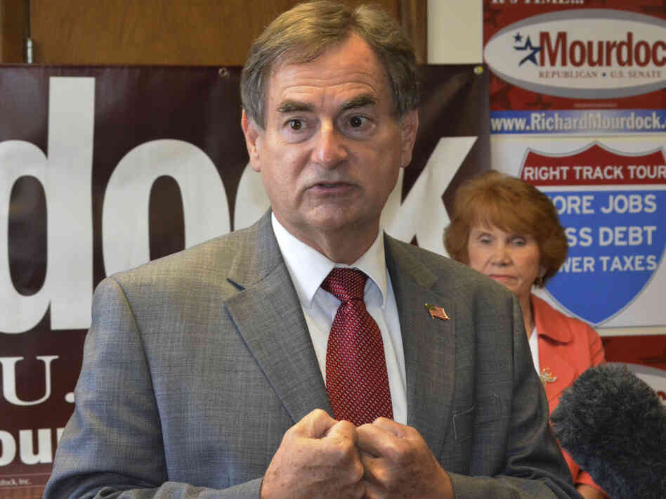 Richard Mourdock, Republican candidate for Senate in Indiana.