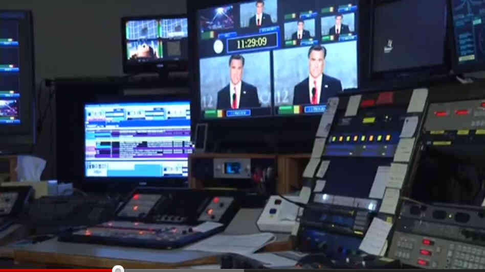A control room at television station WDBJ 7 in Roanoke, Va., one of the many swing state markets being inundated with campaign ads.