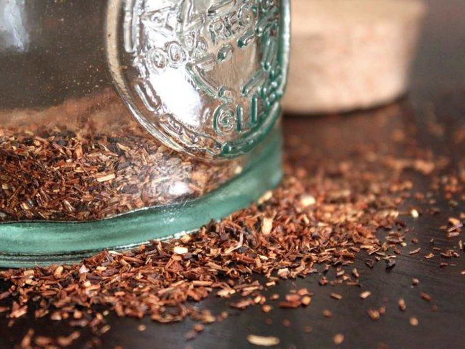Rooibos tea leaves