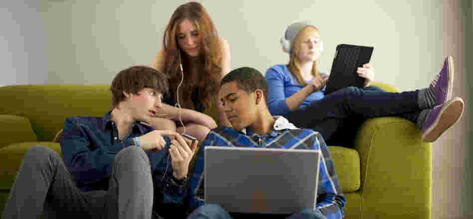 Yale graphic design critic Jessica Helfand says the phenomenon she calls "short attention span theater" is amplified by the digital gadgets many people now carry.