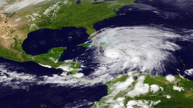 Hurricane Sandy as it bore down   on Cuba.