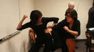 St. Paul Chamber Orchestra violists Evelina Chao and Maiya Papach wage battle in happier times. St. Paul Chamber Orchestra violists Evelina Chao and Maiya Papach wage battle in happier times.