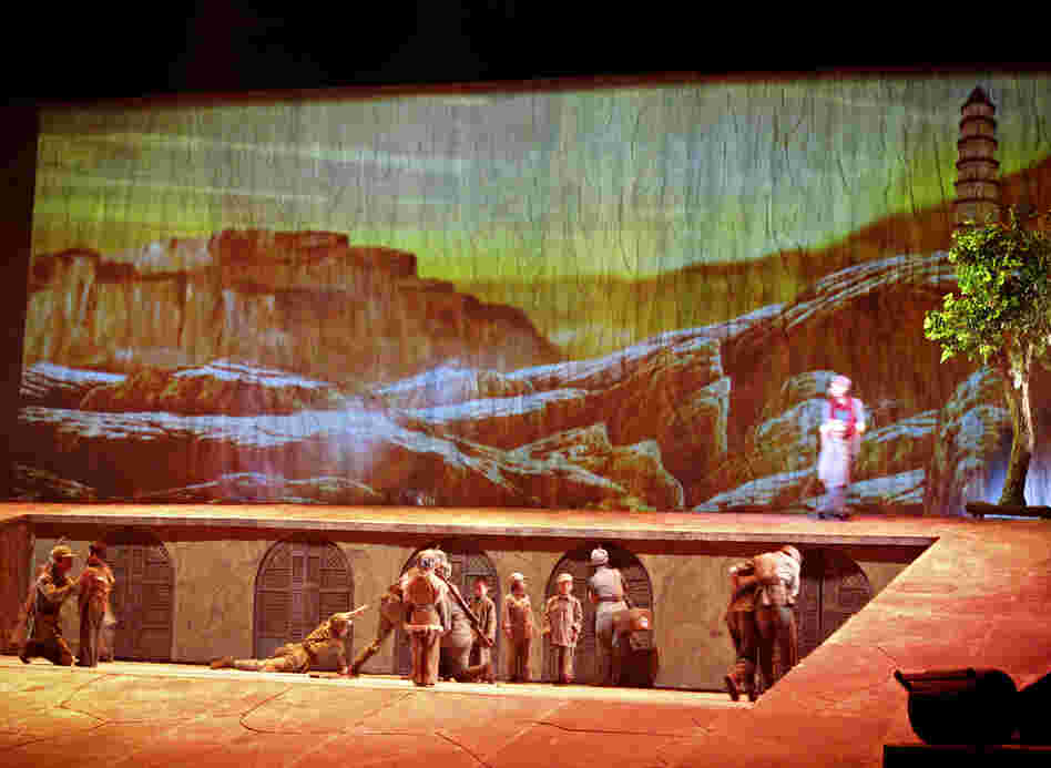 A new attraction at Yan'an is a blockbuster stage show called "Nursery School of the Red Capital." It tells the story of an orphanage the Communist Party set up in Yan'an, and it cost $5.5 million to produce.