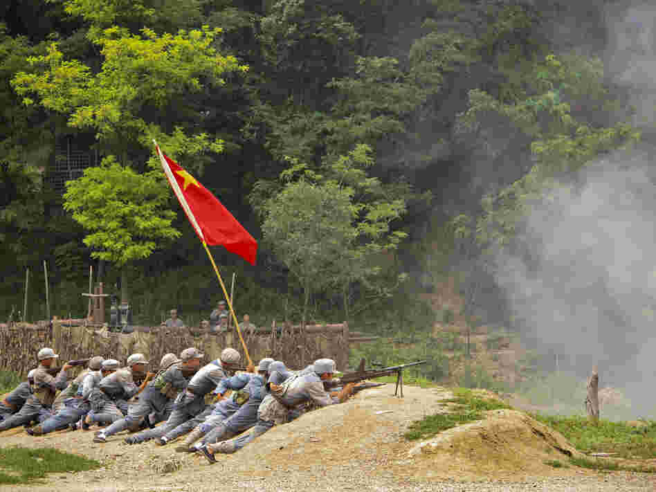 Tourists can dress up and take part in "The Defense of Yan'an," a re-enactment of a 1947 Chinese Civil War battle to protect the revolutionary base from the Nationalists, who fled to Taiwan. 