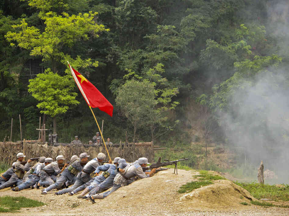 Tourists can dress up and take part in "The Defense of Yan'an," a re-enactment of a 1947 Chinese Civil War battle to protect the revolutionary base from the Nationalists, who fled to Taiwan. 