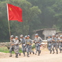 "The Defense of Yan'an" re-enacts a 1947 battle to protect Mao Zedong's Communist stronghold during the Chinese Civil War from the Nationalists, who fled to Taiwan.