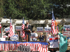Former Alabama Chief Justice Roy Moore, known as the "Ten Commandments Judge," makes an appearance at a Tea Party rally in Mobile. The Republican is running for chief justice again despite being removed from the office nearly 10 years ago for defying a federal court order to remove a massive Ten Commandments monument from the Alabama judicial building. Former Alabama Chief Justice Roy Moore, known as the "Ten Commandments Judge," makes an appearance at a Tea Party rally in Mobile. The Republican is running for chief justice again despite being removed from the office nearly 10 years ago for defying a federal court order to remove a massive Ten Commandments monument from the Alabama judicial building.