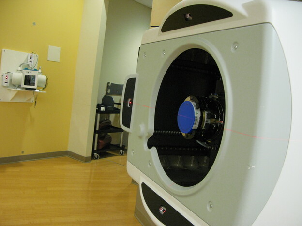 Proton machines, like the one above, that can carefully target tumors hold promise for prostate cancer patients. But the therapy can be quite expensive.