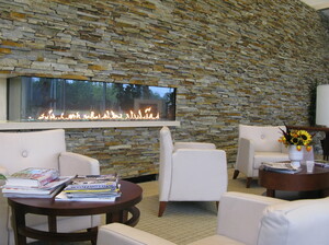 The ProCure Proton Therapy Center has a luxurious lobby that's more country club than cancer clinic.