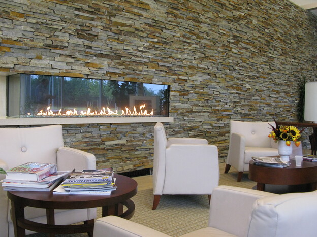 The ProCure Proton Therapy Center has a luxurious lobby that's more country club than cancer clinic.