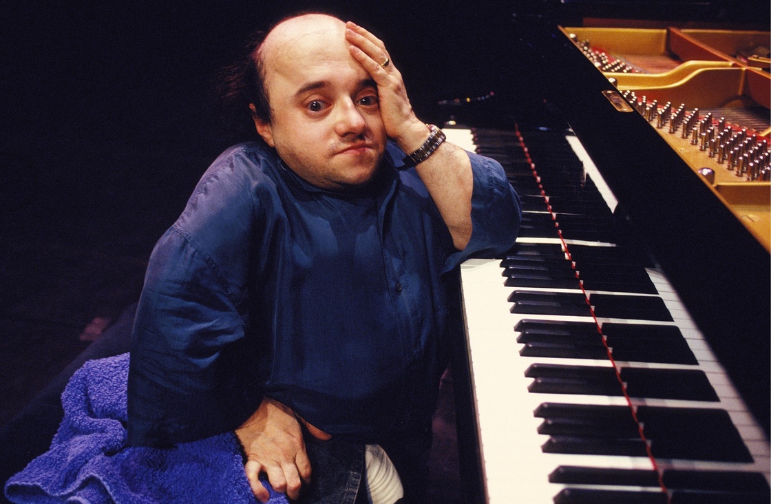 Michel Petrucciani on the concert stage in February 1993.