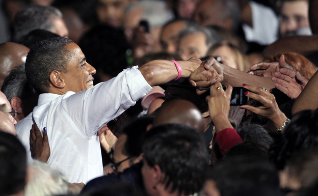 The erosion of President Obama's support among white voters means he must rely even more on nonwhites.
