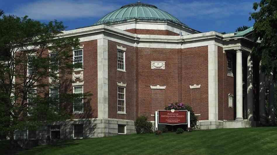Antiquarian Hall, the home of the American Antiquarian Society, is located in Worcester, Mass.