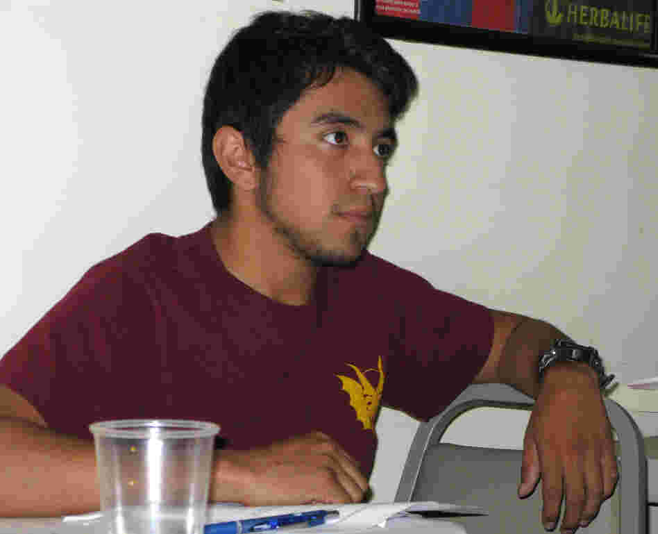 Martin Lopez Galicia, 21, takes a Freedom University class in a basement in Athens, Ga. Martin Lopez Galicia, 21, takes a Freedom University class in a basement in Athens, Ga.