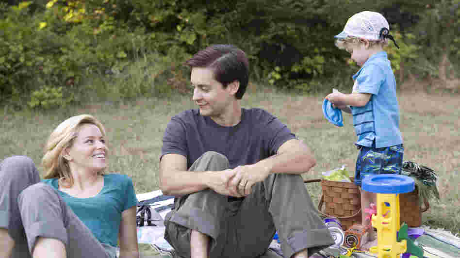 Nealy and Jeff Lang (Elizabeth Banks and Tobey Maguire) struggle with infidelity, secrets, guilt and a raccoon problem in The Details. Nealy and Jeff Lang (Elizabeth Banks and Tobey Maguire) struggle with infidelity, secrets, guilt and a raccoon problem in The Details.
