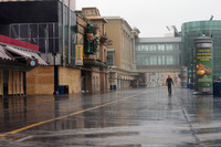 Buildings on the Atlantic City boardwalk are braced for Sandy. Gov. Chris Christie's emergency declaration is shutting down the city's casinos, and 30,000 residents are being told to evacuate.