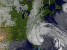 Hurricane Sandy's huge cloud extends up to 2,000 miles based on a satellite image from Sunday. Hurricane Sandy's huge cloud extends up to 2,000 miles based on a satellite image from Sunday.