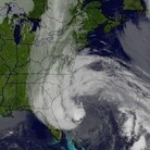 Hurricane Sandy's huge cloud extends up to 2,000 miles based on a satellite image from Sunday.
