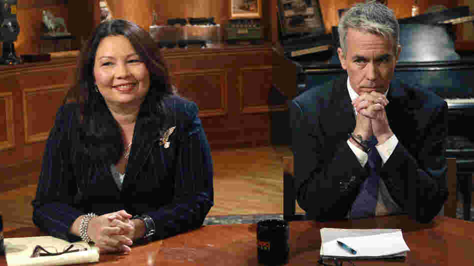 Republican U.S. Rep. Joe Walsh  and challenger Democrat Tammy Duckworth before a televised debate at the WTTW studios on Oct. 18, 2012, in Chicago.