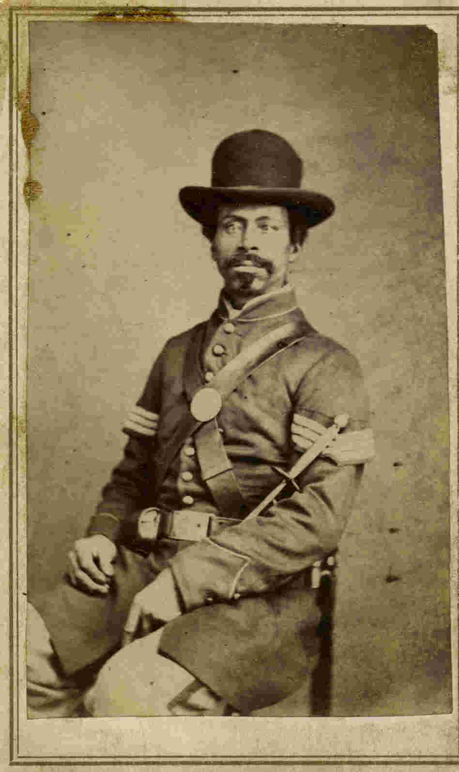 Corp. Henry Gaither. "One of the few free men of color in this book when the war began, Gaither and his regiment, the 39th U.S. Colored Infantry, fought as hard as any white organization in the Union army," writes Coddington. "This is one of my favorite images in the book." Corp. Henry Gaither. "One of the few free men of color in this book when the war began, Gaither and his regiment, the 39th U.S. Colored Infantry, fought as hard as any white organization in the Union army," writes Coddington. "This is one of my favorite images in the book."