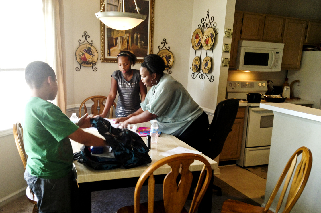Johnita Ellerby, a single mother of four, is studying social work while working full time. She fears her progress could be erased if she loses her scholarship.