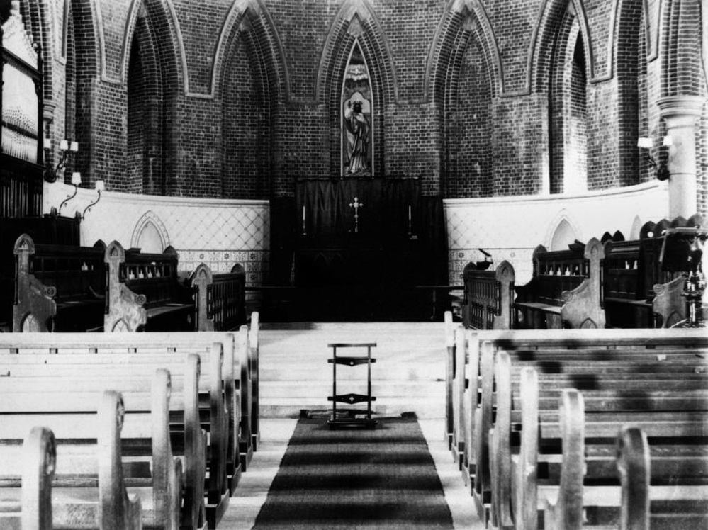 Organ music: inherently spooky? This one is in St. James' Cathedral of Townsville, Australia, ca. 1902.