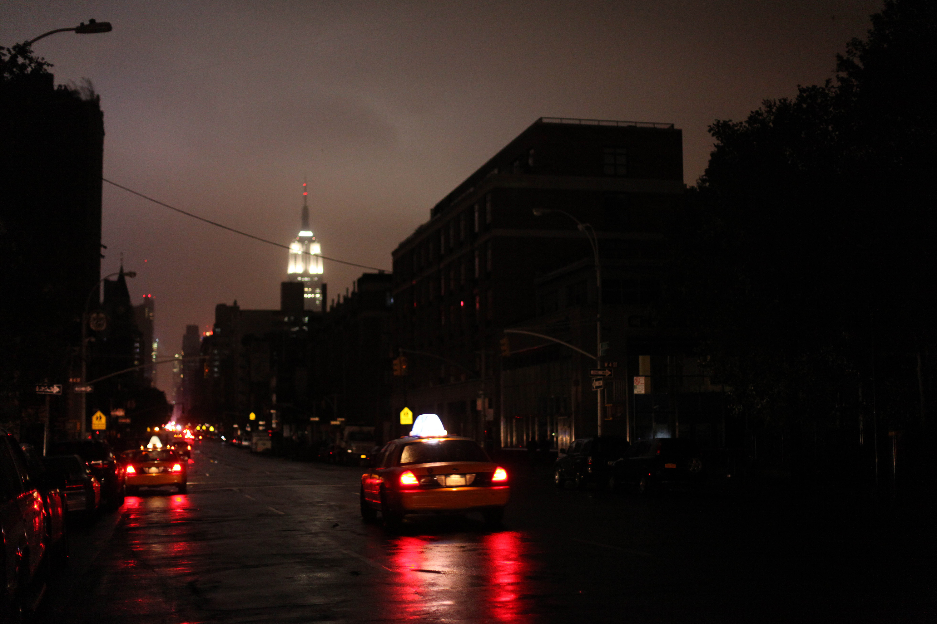 Consolidated Edison cut power to part of lower Manhattan on Monday night. The power company tweeted that it was also shutting down service in the Brighton Beach section of Brooklyn.