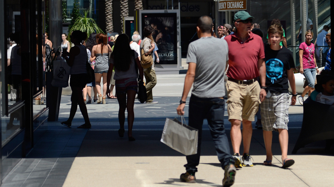 Hitting the mall: Spending rose in September.