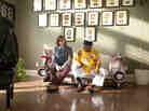 DJ Davis (Steve Zahn) gains an audience with Fats Domino and his many gold records.