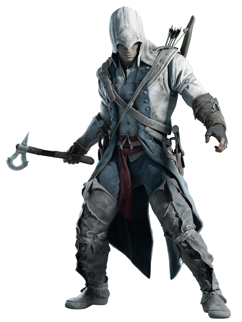 An artist's rendering of Connor, the Mohawk protagonist in Assassin's Creed III.