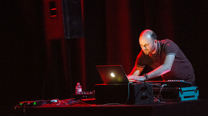 Andy Stott performs at Moogfest 2012.