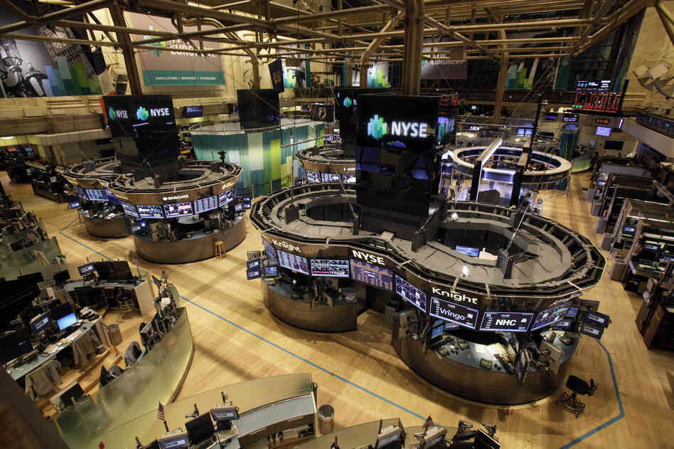 The floor of the New York Stock Exchange is empty of traders and remained closed Tuesday. The Stock Exchange said that no damage has occurred and that contingency plans are being tested only as a safety measure.