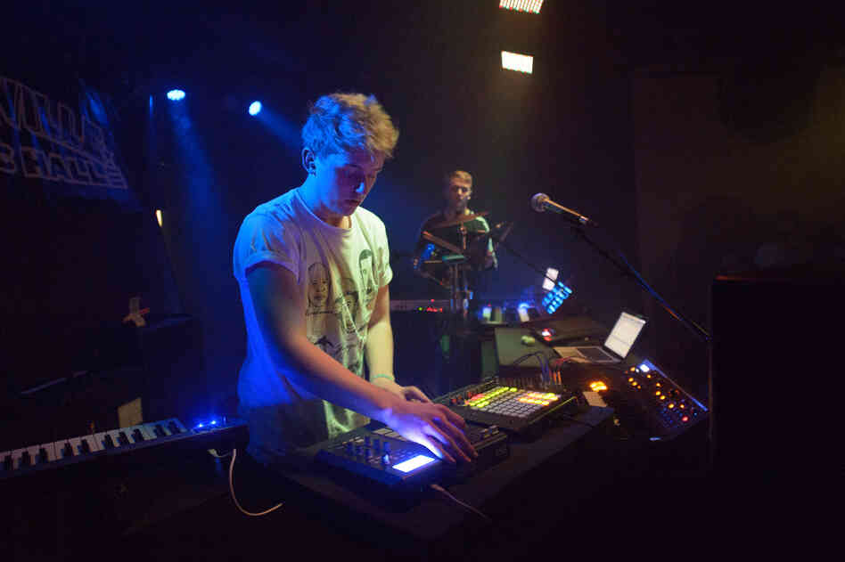 Disclosure performs live at Moogfest 2012. Disclosure performs live at Moogfest 2012.