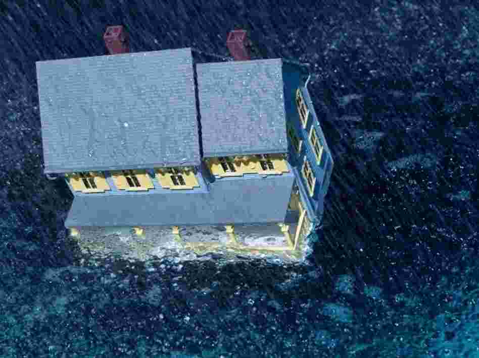 A house in a storm