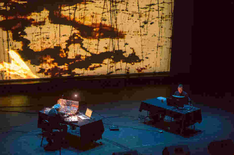 One of the highlights of this year's Moogfest was a performance by Morton Subotnick (left), a pioneer in electronic music. He performed his entire, now-legendary album Silver Apples of the Moon.